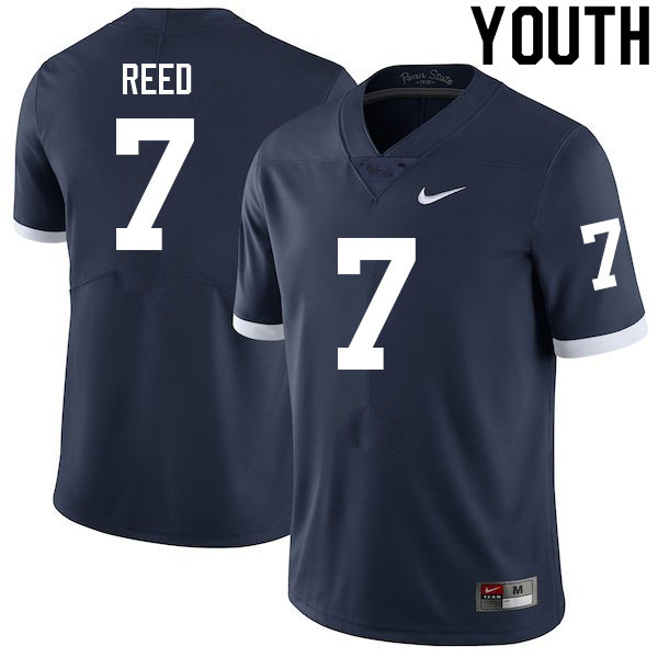 NCAA Nike Youth Penn State Nittany Lions Jaylen Reed #7 College Football Authentic Navy Stitched Jersey WUM7498ZX